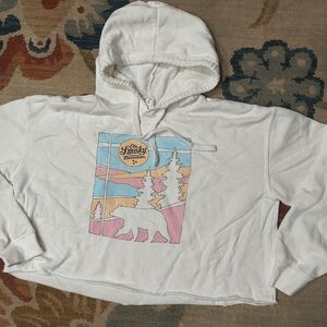 White Ole Smoky Moonshine Cropped Hoodie